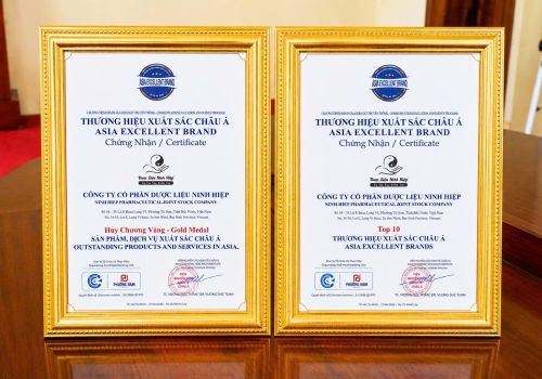 CÔNG TY CỔ PHẦN DƯỢC LIỆU NINH HIỆP KHẲNG ĐỊNH VỊ THẾ TẠI THƯƠNG HIỆU XUẤT SẮC CHÂU Á 
