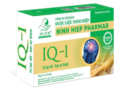 IQ 1 HỖ TRỢ TĂNG CƯỜNG TRÍ LỰC, TINH THẦN MINH MẪN